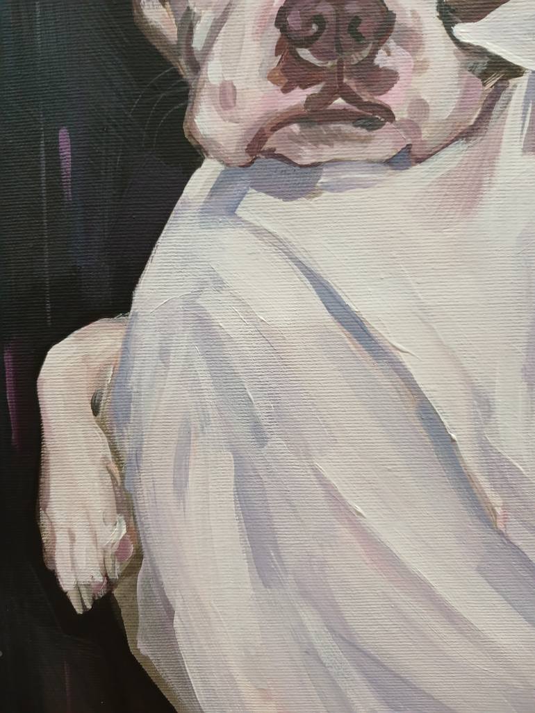 Original Portraiture Dogs Painting by Olga Ivanenko