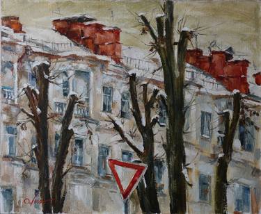 Original Fine Art Architecture Paintings by Olga Ivanenko