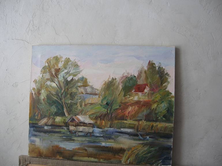 Original Expressionism Landscape Painting by Olga Ivanenko