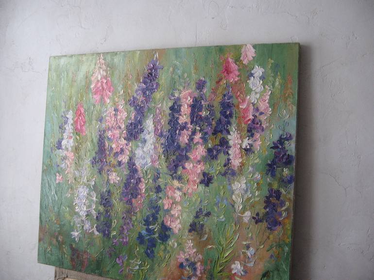 Original Impressionism Floral Painting by Olga Ivanenko