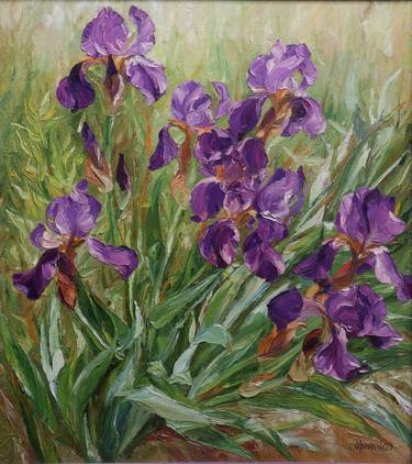 Original Fine Art Floral Paintings by Olga Ivanenko