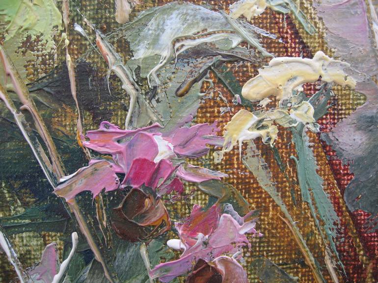 Original Fine Art Floral Painting by Olga Ivanenko