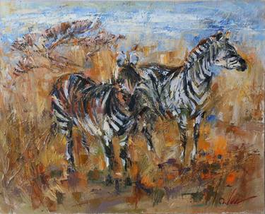 Original Expressionism Animal Paintings by Olga Ivanenko