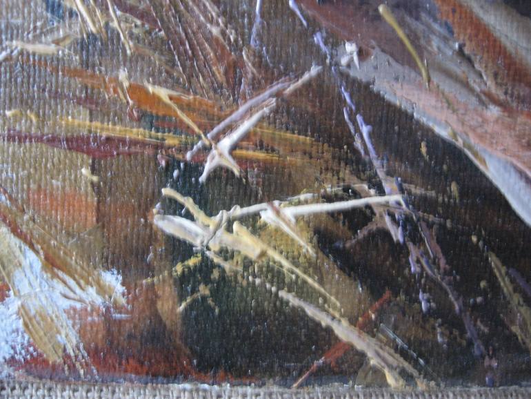 Original Impressionism Boat Painting by Olga Ivanenko