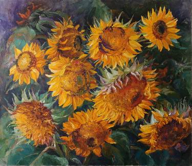 Original Impressionism Floral Paintings by Olga Ivanenko