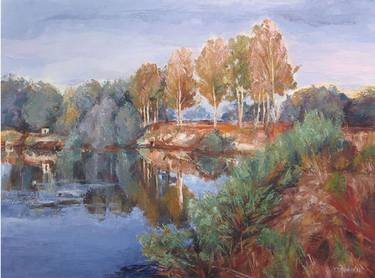 Original Impressionism Landscape Paintings by Olga Ivanenko