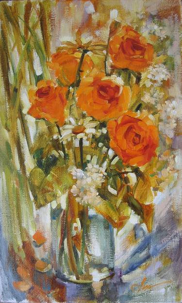 Original Floral Paintings by Olga Ivanenko