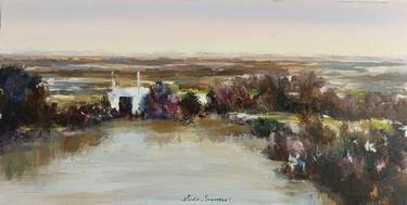 Original Impressionism Seascape Painting by Nuria Serrano