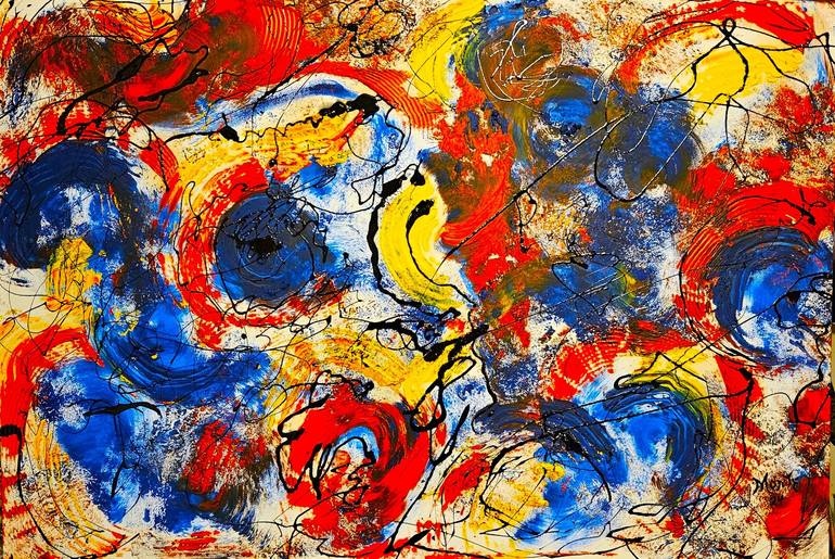 Original Abstract Painting by John Monteleone