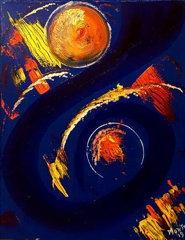 Original Abstract Expressionism Science/Technology Paintings by John Monteleone