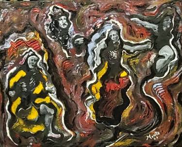 Original Abstract Expressionism Classical mythology Paintings by John Monteleone