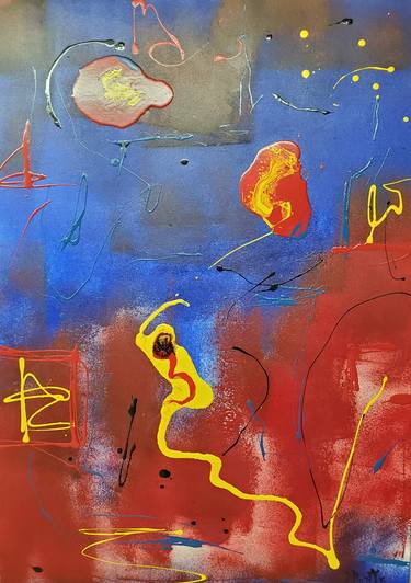 Original Abstract Expressionism Abstract Paintings by John Monteleone