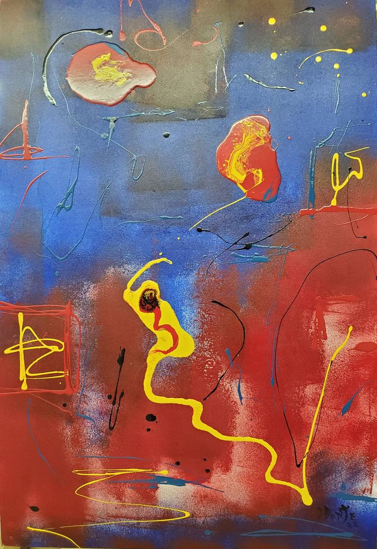 Original Abstract Painting by John Monteleone