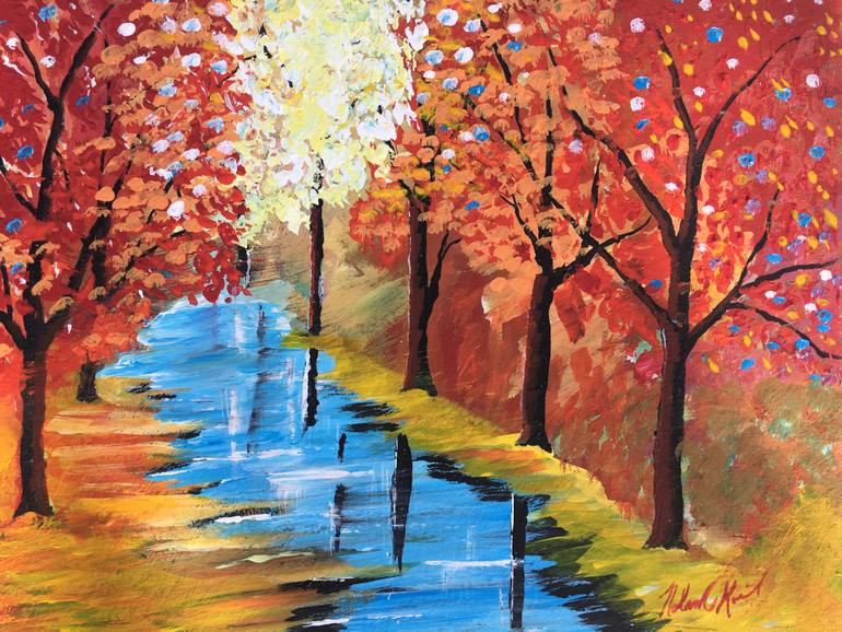 Original Expressionism Floral Painting by Nolan Kowacich
