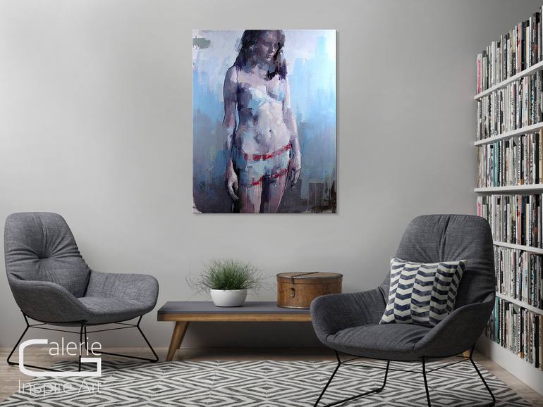 Original Abstract Expressionism Fashion Painting by Thomas Stephan