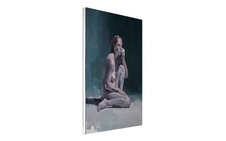 Original Abstract Expressionism Erotic Painting by Thomas Stephan