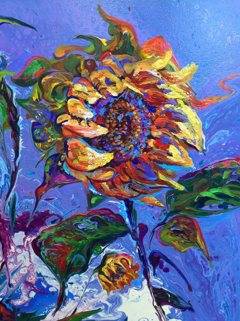 Original Fine Art Floral Painting by Diana Savova