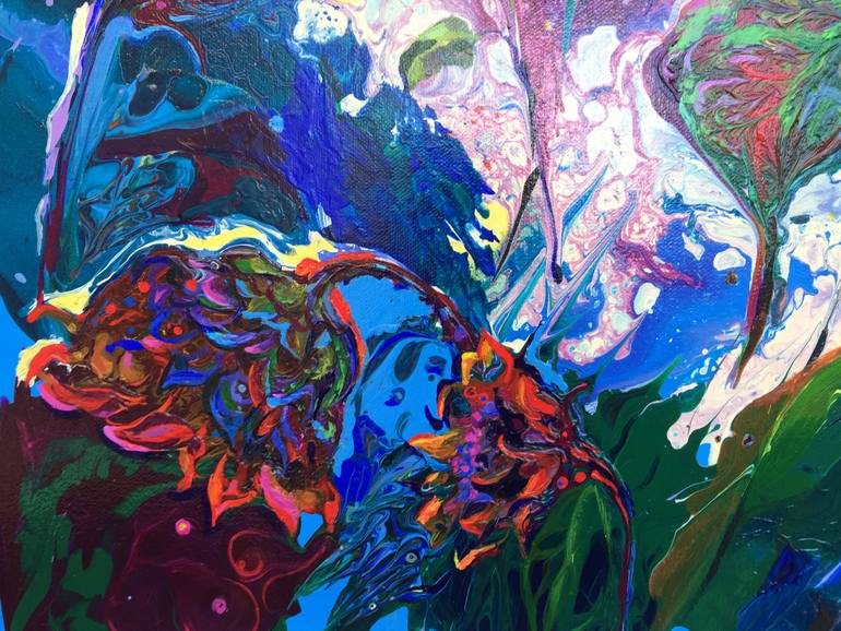 Original Fine Art Floral Painting by Diana Savova