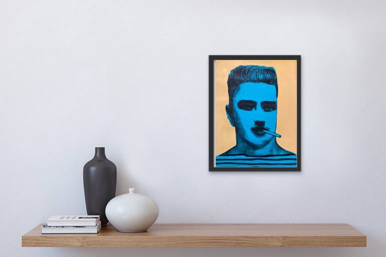 Original Abstract Expressionism People Painting by Carmine Santaniello