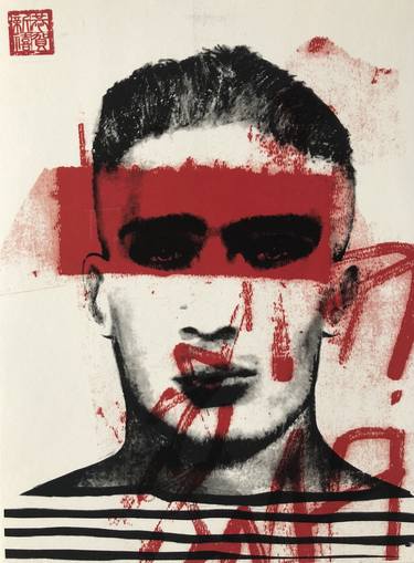 Original Conceptual Portrait Printmaking by carmine santaniello