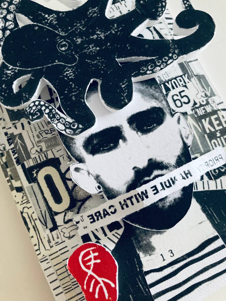 Original Conceptual People Drawing by Carmine Santaniello