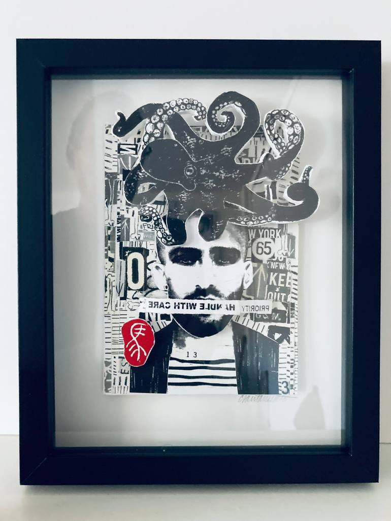 Original Conceptual People Drawing by Carmine Santaniello