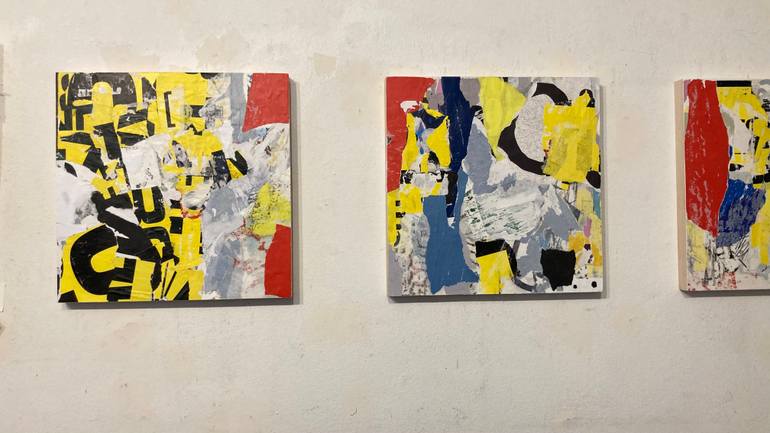 Original Conceptual Abstract Collage by Carmine Santaniello