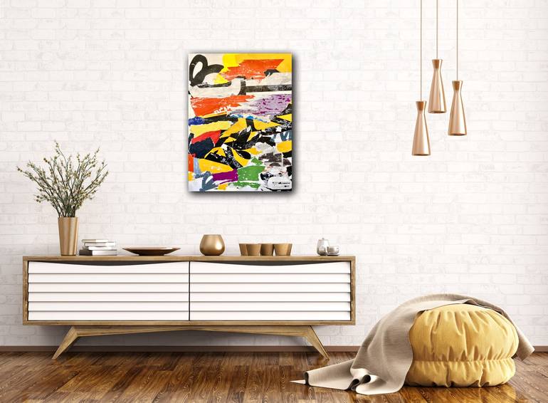 Original Abstract Collage by carmine santaniello