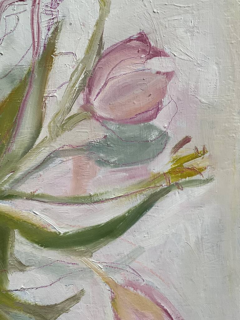 Original Expressionism Floral Painting by Alessandra BB