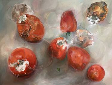 Original Abstract Expressionism Botanic Paintings by Alessandra BB