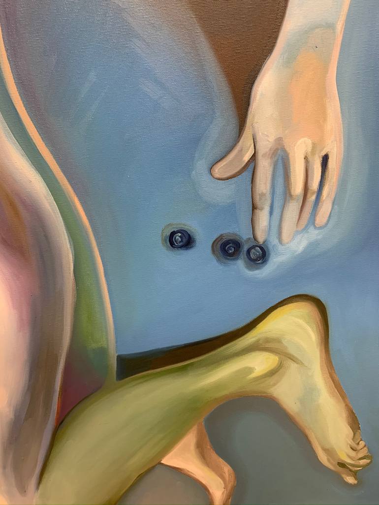 Original Conceptual Nude Painting by Alessandra Bobeli