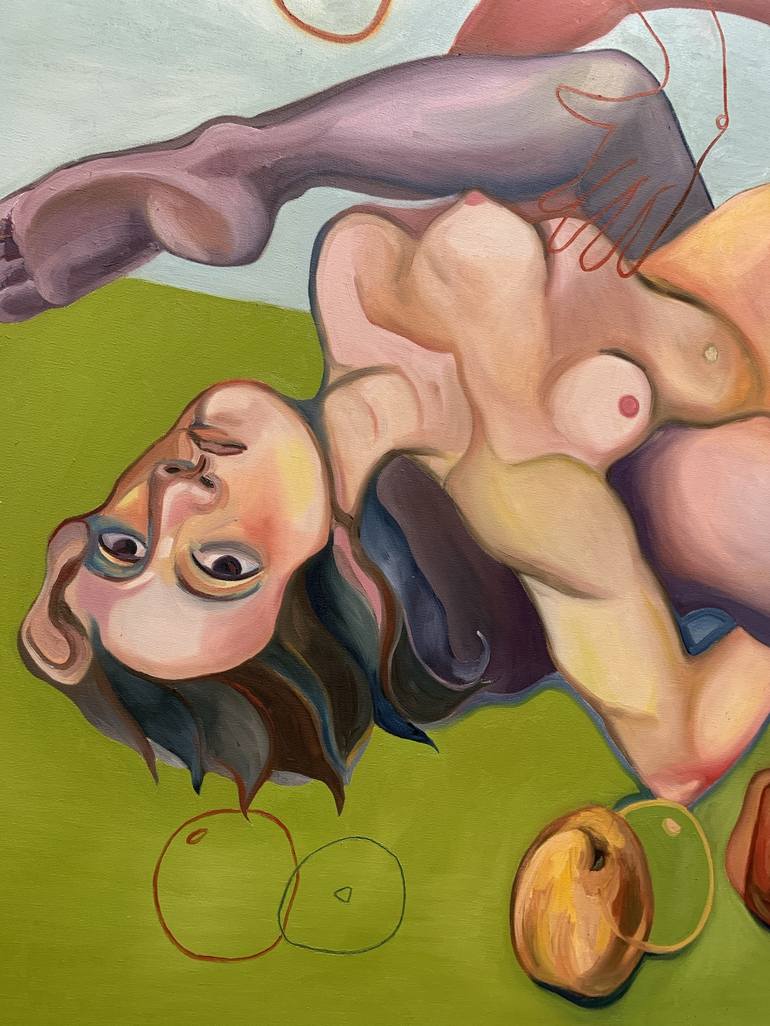 Original Conceptual Erotic Painting by Alessandra BB
