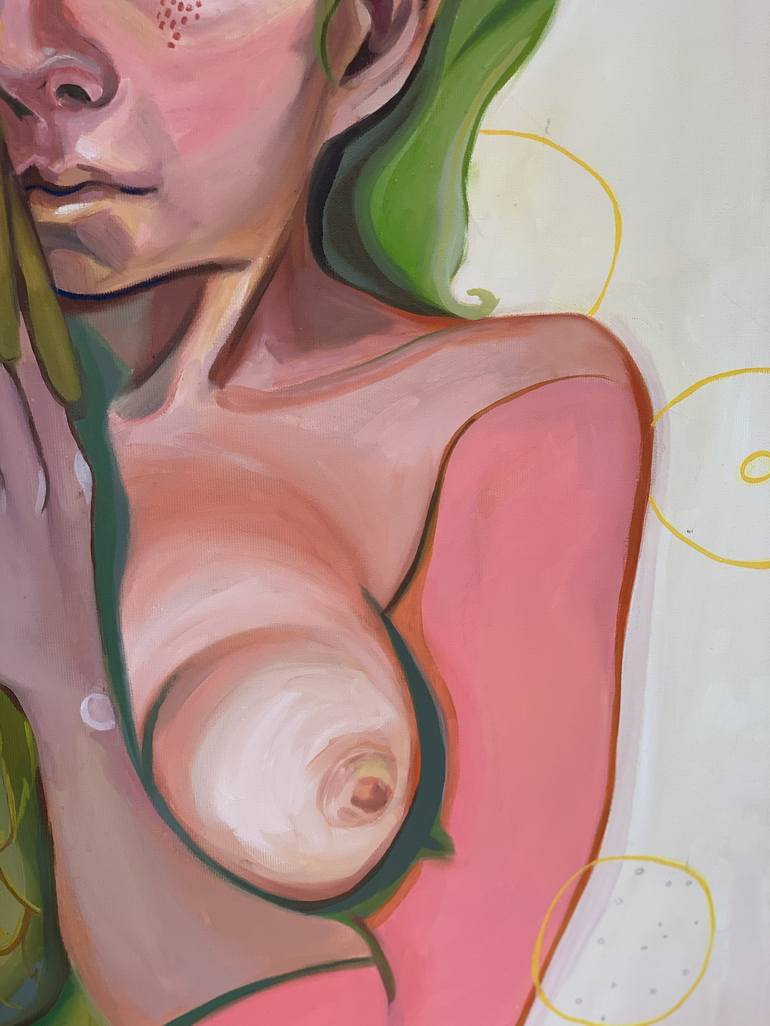 Original Cubism Erotic Painting by Alessandra BB