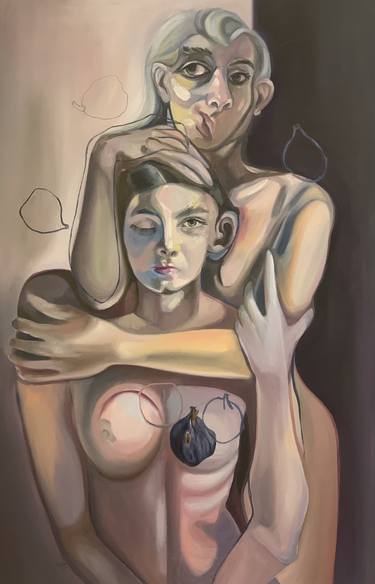 Original Cubism Erotic Paintings by Alessandra BB