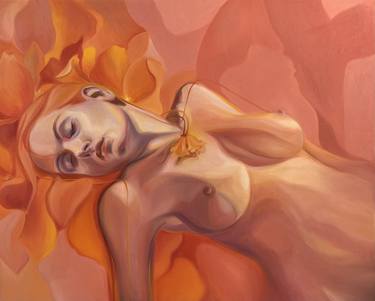 Print of Surrealism Nude Paintings by Alessandra BB