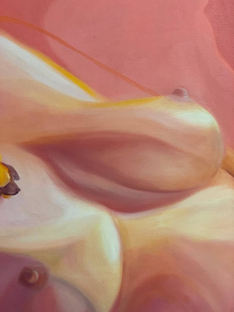 Original Cubism Nude Painting by Alessandra Bb