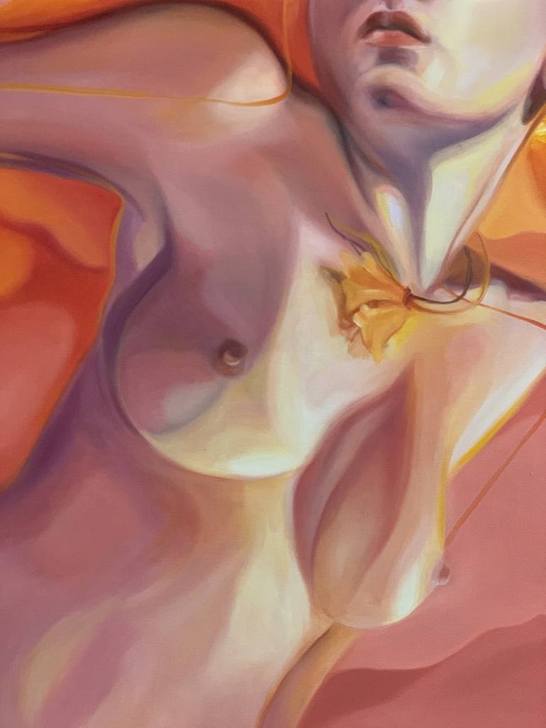Original Surrealism Nude Painting by Alessandra BB