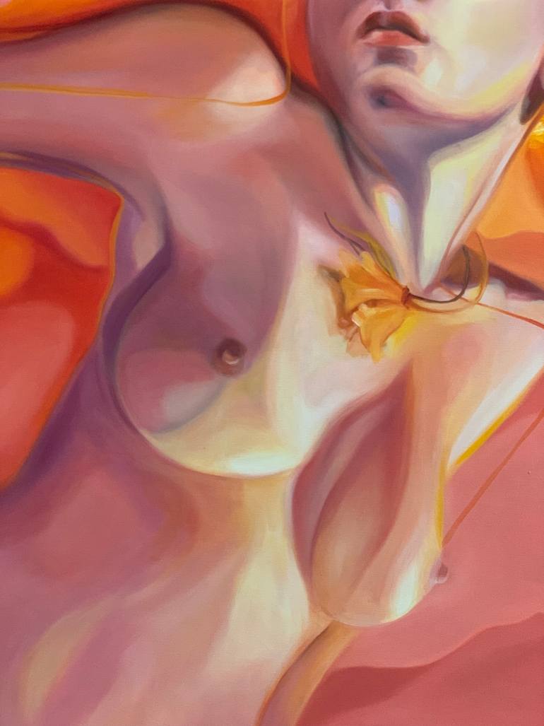 Original Cubism Nude Painting by Alessandra Bb