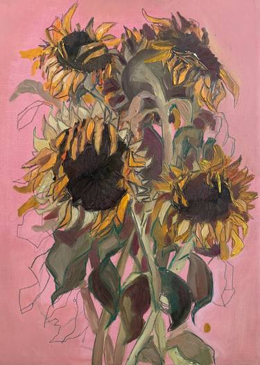 Original Expressionism Floral Paintings by Alessandra BB