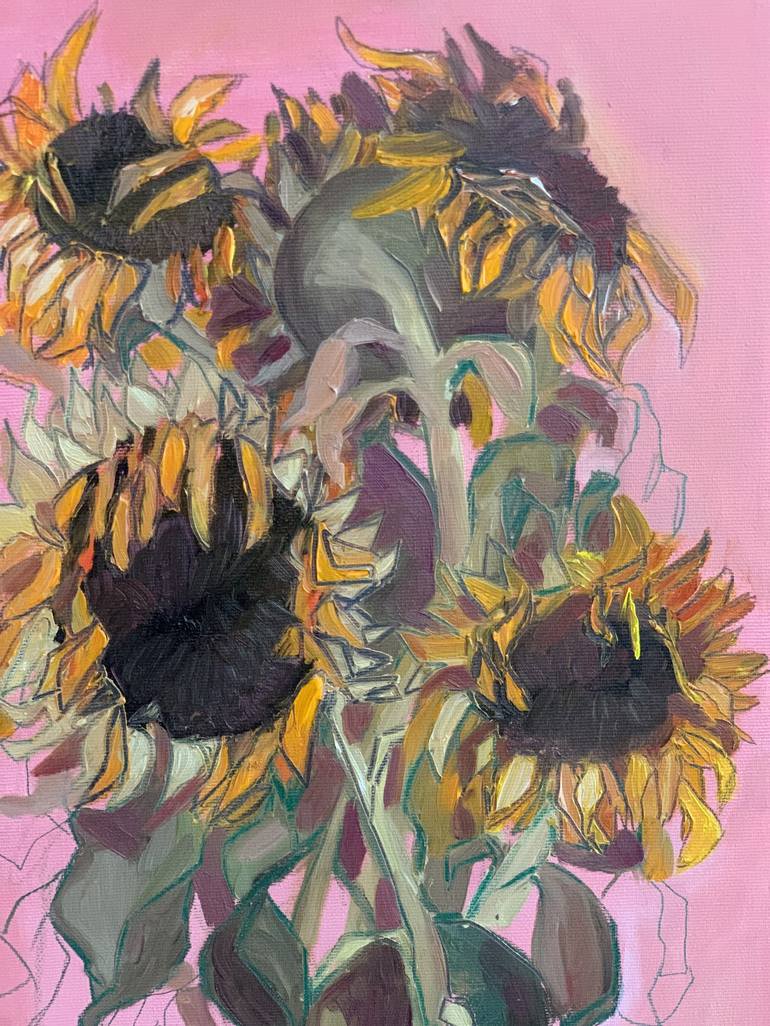 Original Expressionism Floral Painting by Alessandra BB