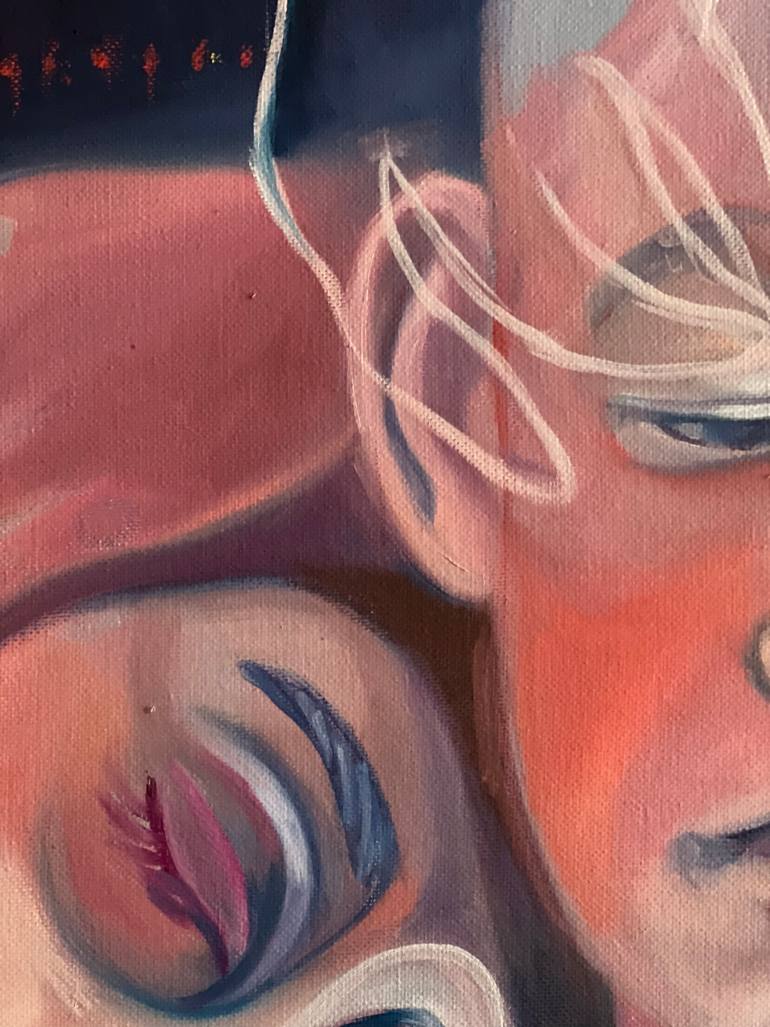 Original Surrealism Love Painting by Alessandra Bb