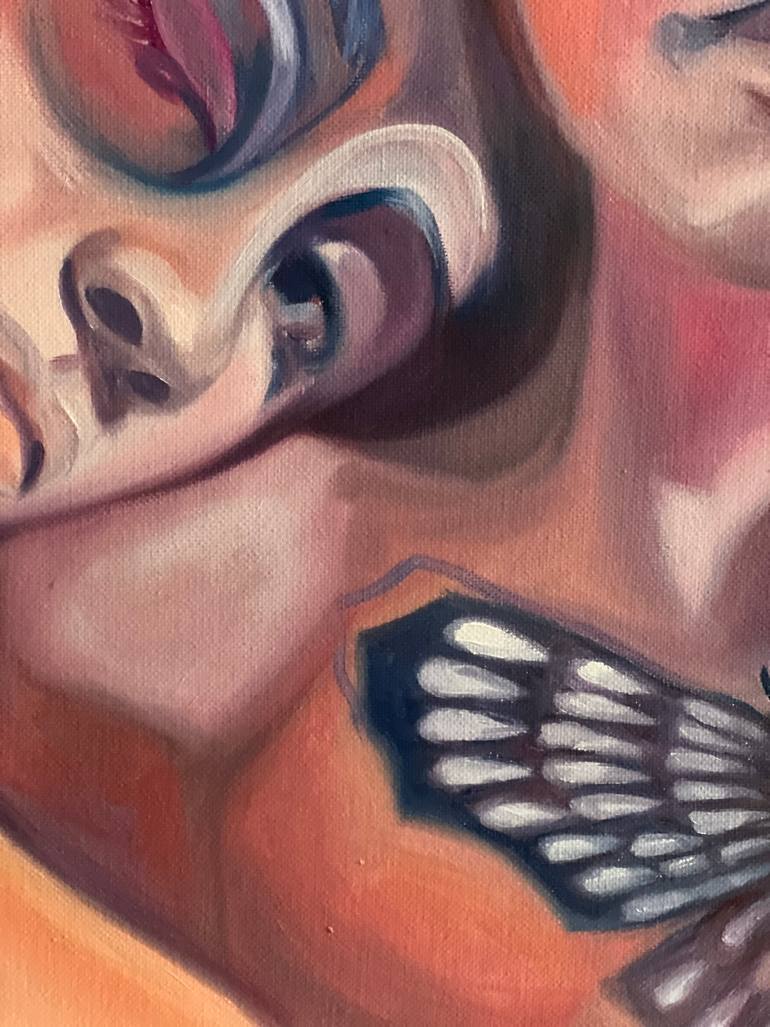 Original Surrealism Love Painting by Alessandra Bb