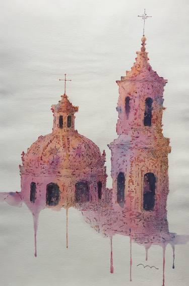 Print of Expressionism Architecture Paintings by maria nogueras