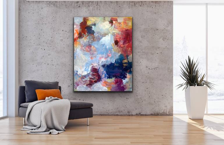 Original Abstract Expressionism Abstract Painting by Linnea Leeming