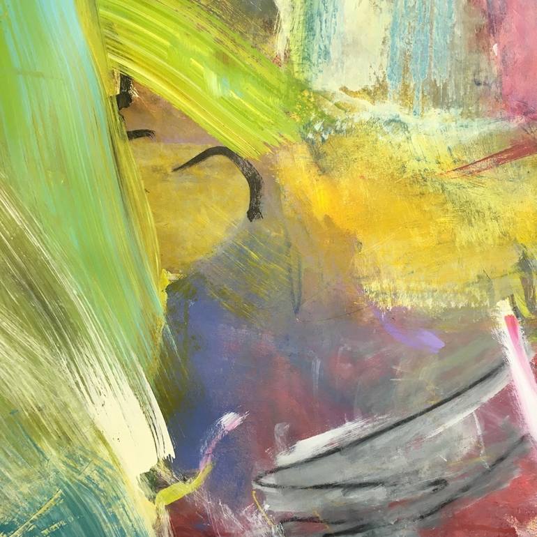 Original Abstract Expressionism Abstract Painting by Linnea Leeming
