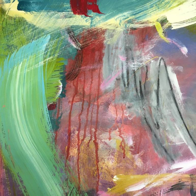 Original Abstract Expressionism Abstract Painting by Linnea Leeming