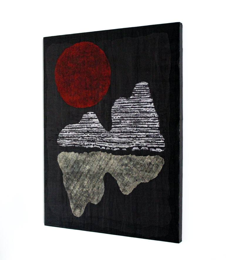 Original Contemporary Abstract Collage by Young Shin