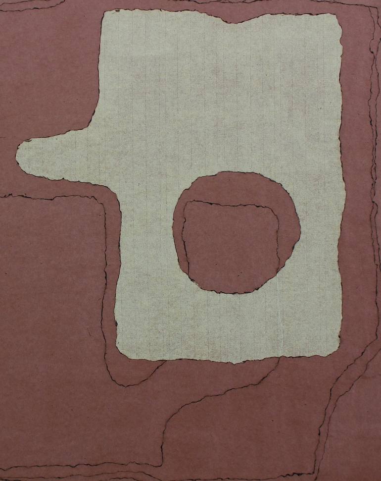 Original Abstract Expressionism Abstract Collage by Young Shin