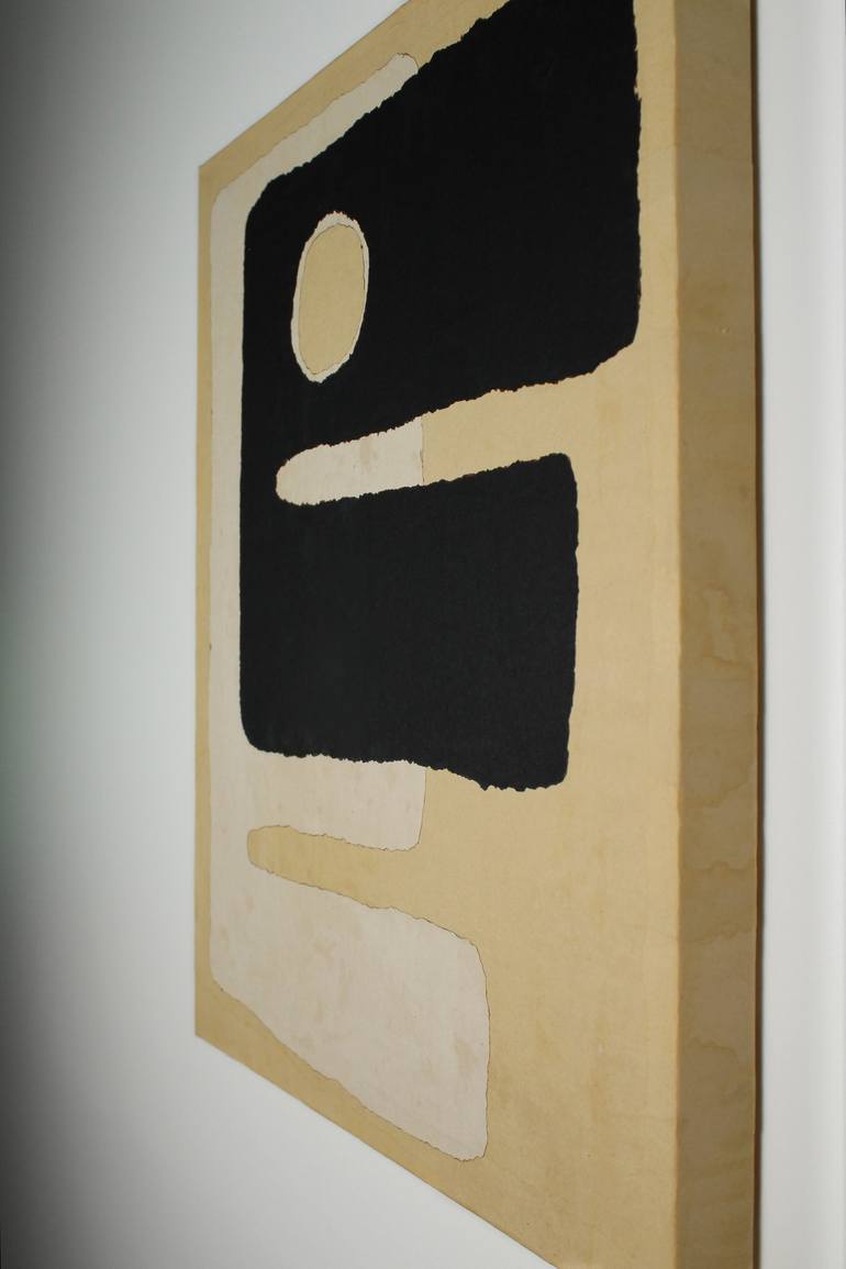 Original Art Nouveau Abstract Collage by Young Shin