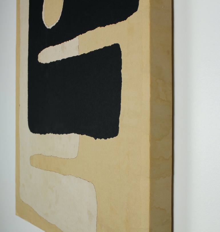 Original Art Nouveau Abstract Collage by Young Shin